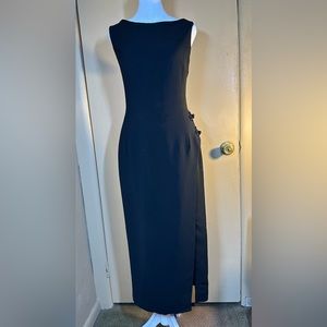 Black, Mid-calf length Tahari Dress